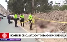 Cieneguilla: Hallan restos de hombre que fue descuartizado y quemado - Noticias de quemada