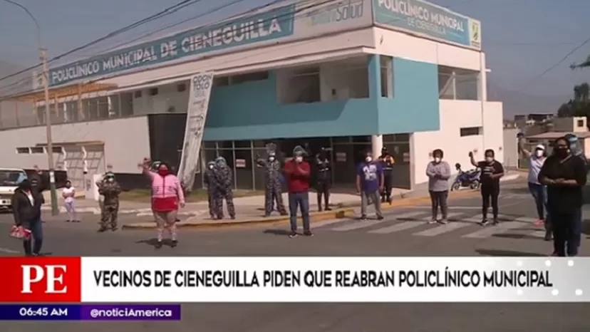 Cieneguilla: Vecinos piden que reabran policlínico municipal 
