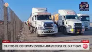 Cientos de cisternas esperan por GLP y GNV en Pisco