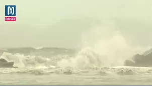 Oleajes cierran 112 puertos del litoral hasta el 27 de agosto. Foto y video: Canal N