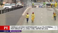 Cierran acceso subterráneo a la Vía Expresa