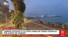 Cierran accesos a Costa Verde por alerta de tsunami en Pacífico