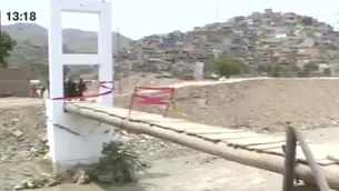 El puente peatonal Tambo Río se desplomó en el 2017 y 2023 / Video: Canal N