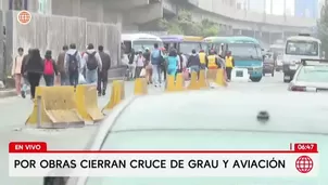 Cierran avenida Grau por 10 días por obras de Vía Expresa. Foto:AN. Video: Canal N