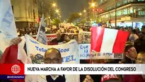 Manifestación se concentró en la plaza San Martín.