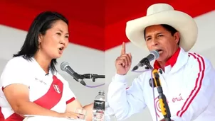 Keiko Fujimori y Pedro Castillo. Foto: Prensa regional