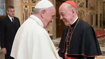 Papa Francisco y cardenal Juan Luis Cipriani. Foto: Agencia Andina