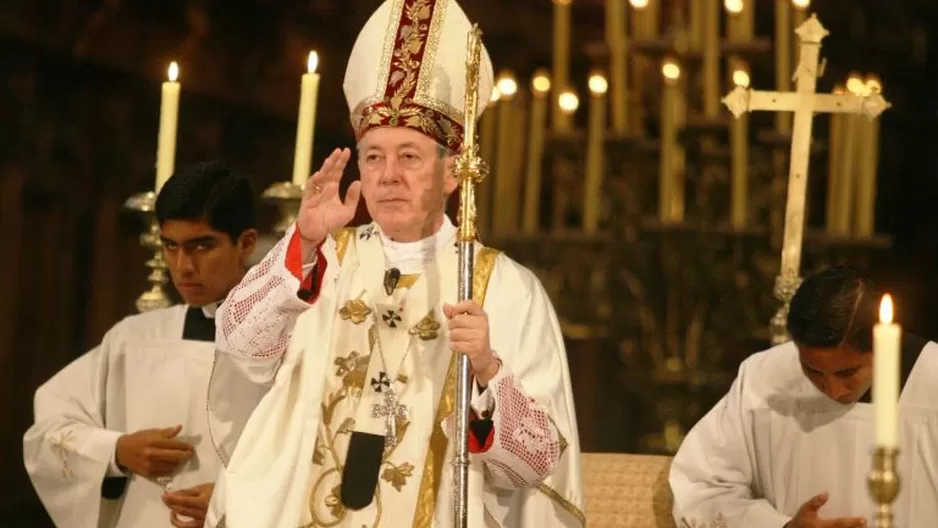 Juan Luis Cipriani, cardenal de Lima. Foto: Andina.