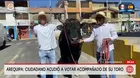 Un ciudadano acudió a votar con un toro en Arequipa