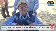 Ciudadanos de 101 y 103 años ejercieron su derecho al voto