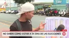 Ciudadanos no saben cómo votar a pocos días de las elecciones