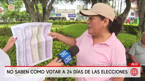 Ciudadanos tienen dudas sobre cómo votar este 12 de abril. Foto: América Noticias