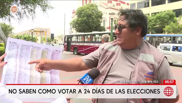 Ciudadanos tienen dudas sobre cómo votar este 12 de abril. Foto: América Noticias