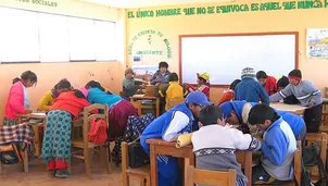 Clases presenciales en zonas rurales. Foto referencial: Andina