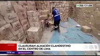 Clausuran almacén clandestino. América Noticias