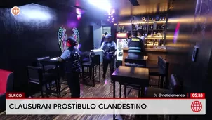 Clausuran local en Surco que operaba como prostíbulo clandestino. Foto y video: América Noticias