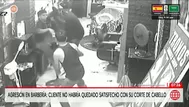 Cliente desató pelea en barbería de Los Olivos