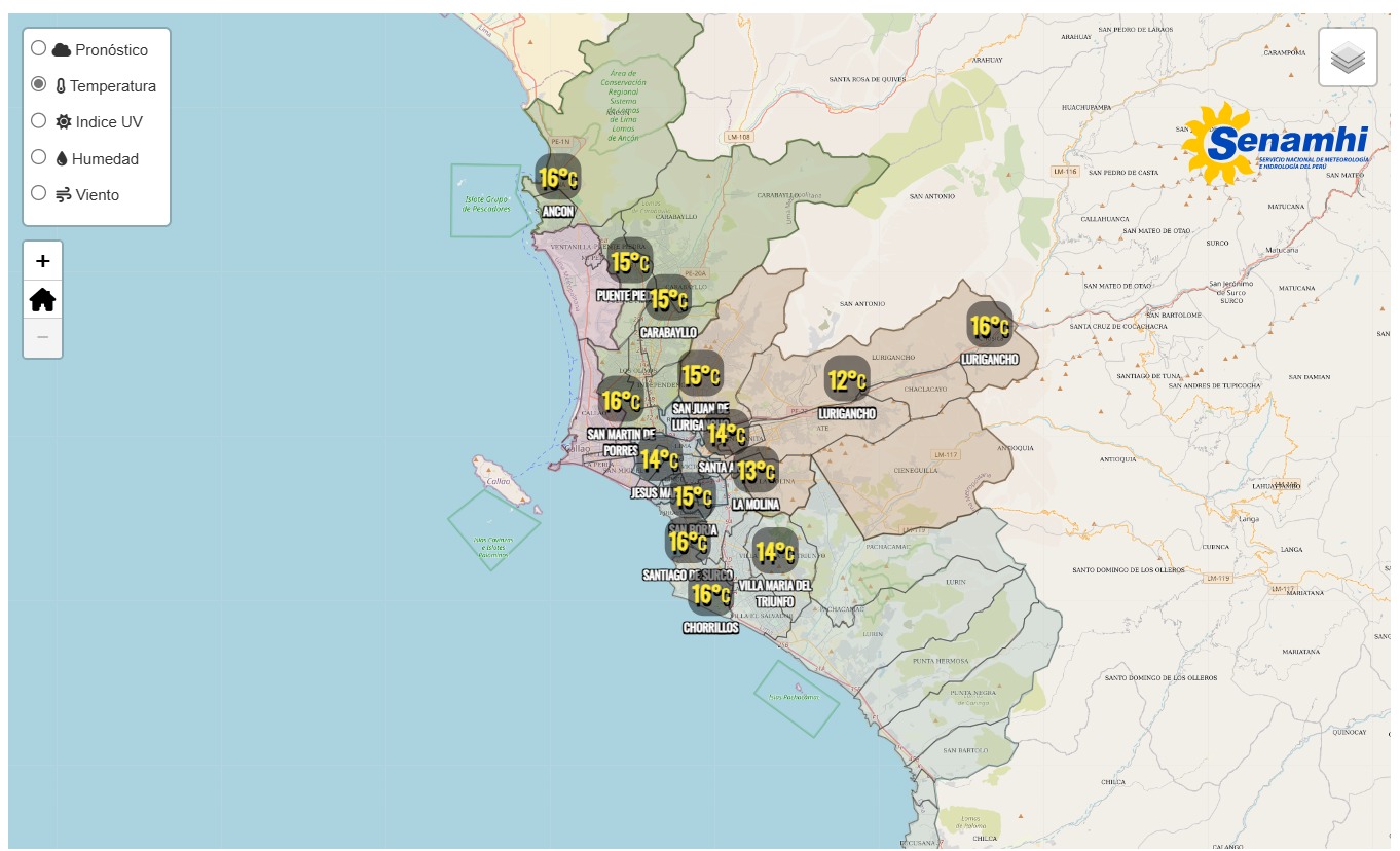 Predicción del clima: Estas son las temperaturas en Lima para este viernes 19 de julio