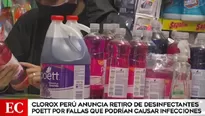 Clorox retira limpiadores Poett por presentar fallas que podr&iacute;an causar infecciones. Video: Am&eacute;rica