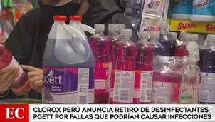 Clorox retira limpiadores Poett por presentar fallas que podr&iacute;an causar infecciones. Video: Am&eacute;rica