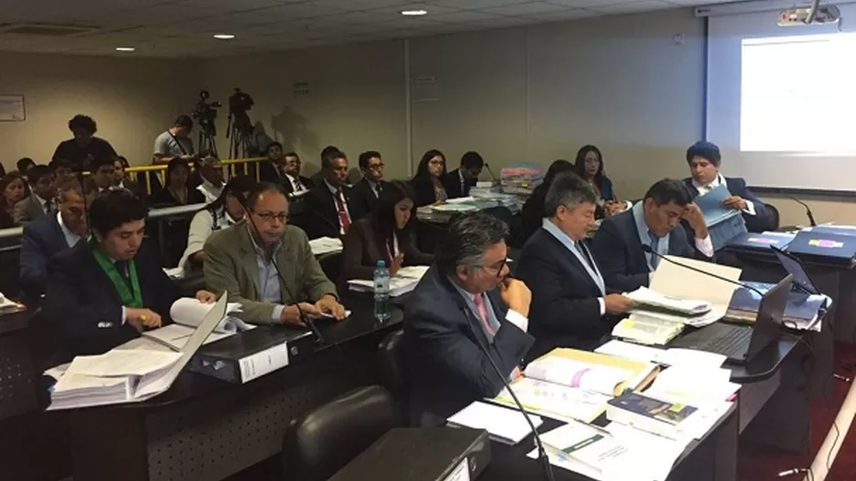 Audiencia del caso ‘club de la construcción’. Foto: Andina