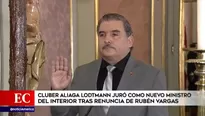 Nuevo ministro del Interior, Cluber Fernando Aliaga Lodtmann. América Noticias