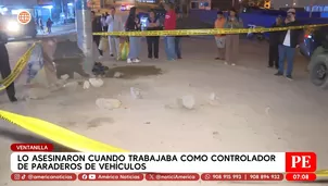Cobrador muere acribillado por sicarios en Ventanilla. Foto y video: América TV