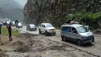 Las lluvias han generado bloqueo de varias vías en el país. Foto: Andina