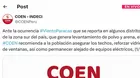 COEN lanza alerta por vientos paracas en Ica