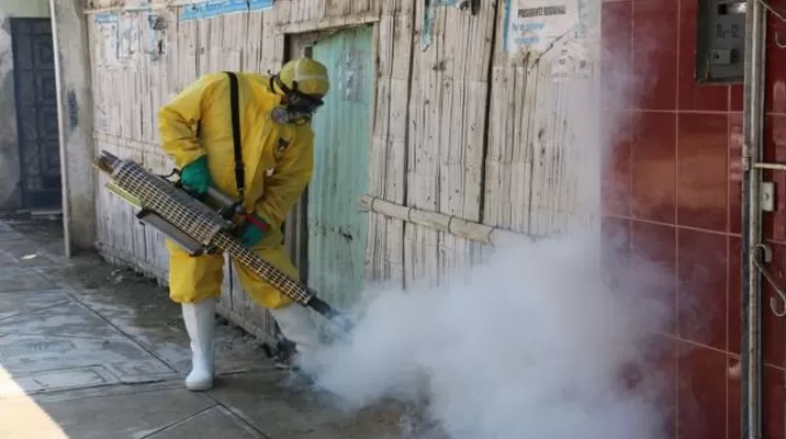 Las labores de fumigación ya fueron iniciadas. Foto referencial: Difusión Las labores de fumigación ya fueron iniciadas. Foto referencial: Difusión