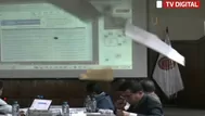 Colapsa techo en plena sesión de la Comisión de Fiscalización