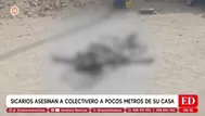Colectivero de 43 años es asesinado frente a su casa en Huacho