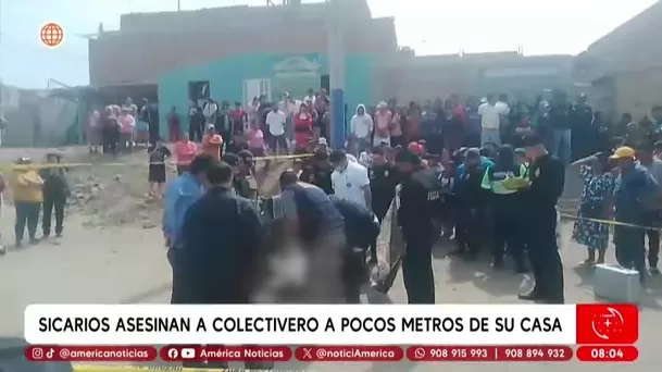 Asesinan a colectivero en Huacho mientras subía a su carro/ América Noticias Asesinan a colectivero en Huacho mientras subía a su carro/ América Noticias