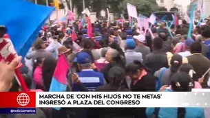 La marcha también se viene realizando en distintas regiones del país. Foto: América Noticias