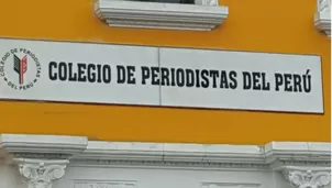 El Colegio de Periodistas del Perú lamentó que el informe preliminar no corresponda a la realidad que afecta al periodismo.