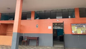 Colegios presentan daños. Foto: Andina