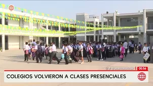 Colegios privados retornan a clases presenciales tras dos días. Foto y video: América Noticias