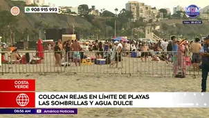 Colocan rejas en límite de playas Las Sombrillas y Agua Dulce. Foto y video: América Noticias