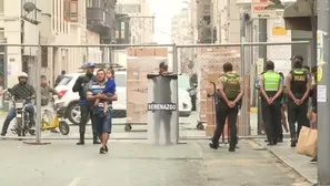 Colocan rejas en Mesa Redonda como medida de seguridad. / Video: Canal N