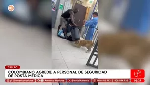 Extranjero agrede a vigilante en posta médica del Callao. Foto y video: América Noticias