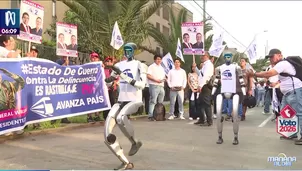 Color, tecnología y reclamos en previa del debate presidencial. Foto y video: Canal N