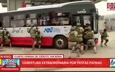 Comando Chavín de Huántar realizó demostración de rescate de rehenes - Noticias de fiestas-patrias
