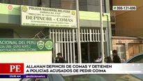 Policías acusados de pedir coima en Comas. Foto y video: América Noticias