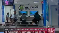 Nadie se percató del asalto ni de la huida de los delincuentes / Video: América Noticias