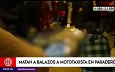 Comas: Asesinan a joven mototaxista en paradero - Noticias de plaza-mayor