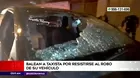 Comas: Balean a taxista por resistirse al robo de su vehículo