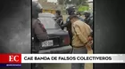 Comas: Cae banda de falsos colectiveros