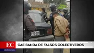 Comas: Cae banda de falsos colectiveros