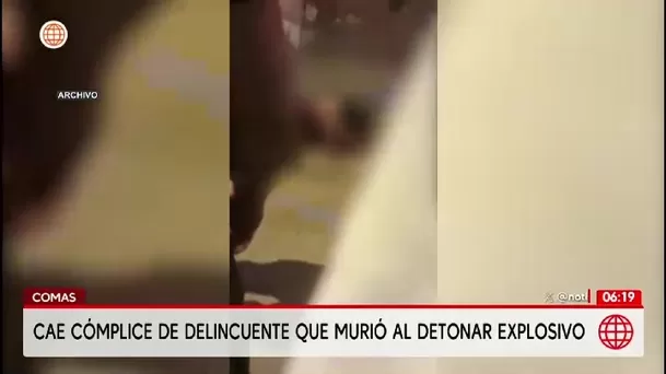 Comas:Cae cómplice de extorsionador que murió con explosivo/ América Noticias