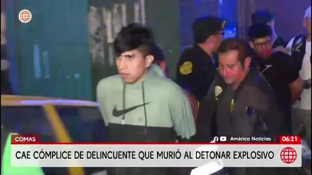 Comas: detienen a cómplice de extorsionador que murió al poner explosivo/ América Noticias